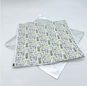 Papier ciré alimentaire imprimé sur mesure, très vendu, jetable, en PE, pour gâteaux, sandwichs, hamburgers, anti-graisse - Product Image 2