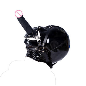 Double-Ended realistico pene a bocca aperta Dong Plug con imbracatura giochi per adulti Bondage giocattoli sessuali per coppie Gag <span class=keywords><strong>Strapon</strong></span> - Product Image 5