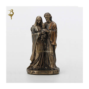 Décoration de vente chaude église d'intérieur une famille de trois religion sculpture de la sainte famille - Product Image 1