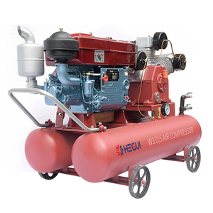 Compressore d'aria a pistone portatile industriale HEGUI W-3.5/5 W-3/5, alimentato a diesel, raffreddato ad aria, a bassa rumorosità, per uso minerario - Product Image 3