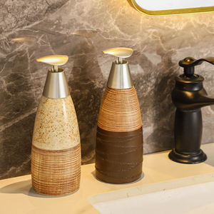 JIAYE 1Pcsテクスチャードリキッドソープディスペンサーセット-シルバーポンプ付きのエレガントなソープディスペンサー、バスルームやキッチンの装飾に最適 - Product Image 3