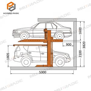 2300kg 2 <span class=keywords><strong>Level</strong></span> 2 Post Hydraulic <span class=keywords><strong>Auto</strong></span> Parks ystem Stapler - Product Image 5