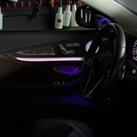 Éclairage d'ambiance pour voiture, 64 couleurs, éclairage d'ambiance intérieur de voiture, éclairage LED d'ambiance pour Mercedes-Benz Classe E W213 2016-2023