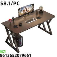 Table de jeu en métal de l'espace de salle d'ordinateurs de joueur d'intérieur de style de mode