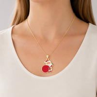 Vente en gros de bijoux de Noël saisonniers en laiton plaqué or 14K, pendentifs breloques de Noël émaillés (Père Noël, sapin, chaussette, cloche), cadeau pour femmes