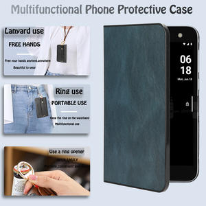 Funda protectora multifuncional de cuero PU para teléfono con correa para la muñeca para <span class=keywords><strong>Microsoft</strong></span> Surface Duo Back Cover <span class=keywords><strong>Shell</strong></span> - Product Image 2