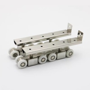 Roulettes <span class=keywords><strong>de</strong></span> porte coulissante à suspension supérieure en acier inoxydable pour portes en bois, roulettes <span class=keywords><strong>de</strong></span> <span class=keywords><strong>portail</strong></span> <span class=keywords><strong>coulissant</strong></span> robustes en acier inoxydable pour <span class=keywords><strong>rail</strong></span> <span class=keywords><strong>de</strong></span> suspension - Product Image 5