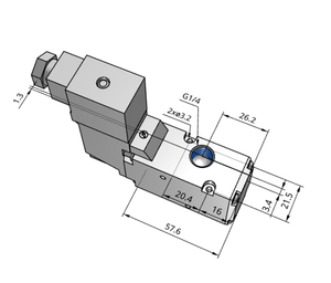 SMC VP342-5TD1-02FA serisi 3 Port Solenoid vana Pilot Poppet tipi vücut elektronik makineleri için kauçuk conta tek ünite - Product Image 1