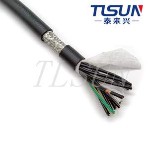 Câble certifié CE HF-CY 12X0.75MM² avec <span class=keywords><strong>gaine</strong></span> de protection pour chaîne porte-câbles et couche de blindage tissée. - Product Image 4