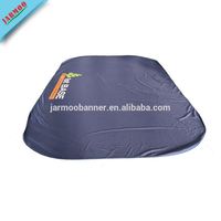 Nappe publicitaire personnalisée en polyester avec logo d'entreprise, 6 pieds x 8 pieds, impression sur mesure.