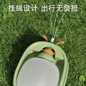 Bouteille d'eau portable pour animaux de compagnie, design ovale pliable, pour chiens, utilisation en extérieur - Product Image 5