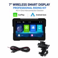 Navigation moto étanche 7 pouces sans fil Android Auto Linux OS IP67 avec écran 1024x600 compatible Carplay