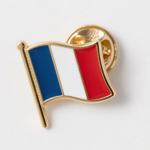 Fabricant américain Allemagne couleur émail doux métal personnalisé émail doux <span class=keywords><strong>France</strong></span> drapeau épinglette - Product Image 1