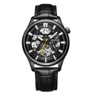 Reloj Mecánico de Acero Inoxidable para Hombre con Esfera Esqueletizada y Acabado Luminoso - Elegante Reloj de Pulsera Casual - Product Image 6