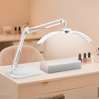 Lampe de bureau LED moderne à intensité réglable pour dessin, lecture, manucure, avec abat-jour en aluminium et lumière d'appoint de bureau