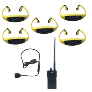 BƠI Hệ Thống Thông Tin Liên Lạc 1 FM Transmitter Walkie Talkie 5 Không Dây Không Thấm Nước Bone Conduction Tai Nghe Receiver - Product Image 2