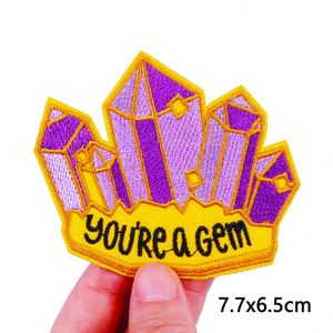 Patchs thermocollants brodés personnalisés de haute qualité pour vêtements, motifs de lettres de dessins animés mignons à faire soi-même - Product Image 6