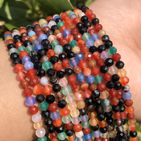 Pierre précieuse naturelle à facettes 2mm 3mm 4 mm coupe perles en vrac pour bracelet à bricoler soi-même collier fabrication de bijoux