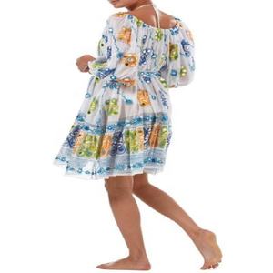 Miroir de plage brodé à manches 3/4, tissu à imprimé Tribal, court et coloré, style Boho, soudure élastique, Cover-Up de plage, incroyable - Product Image 2