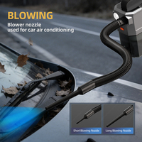 Démarreur de voiture 8-en-1 certifié CE ROHS, gonfleur de pneus portable 150 PSI, chargeur sans fil, aspirateur, lumière d'urgence, OEM ODM