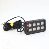 Nueva Caja de Control de Relés con Pantalla Táctil de 8 Interruptores Foocles, 12V/24V 80A, Interruptor Combinado RGB con Retroiluminación LED para ATV, UTV, SUV, Camioneta