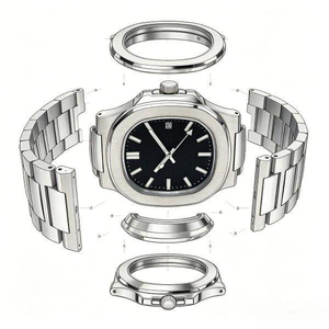 Montre mécanique automatique en acier inoxydable 304 - Lumineuse et étanche avec calendrier - Product Image 2