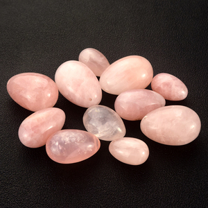 En gros naturel quartz rose jade yoni oeufs - Product Image 6