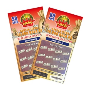 Boletos de Lotería Personalizados Impresos con Raspado, Tarjetas de Lotería, Boletos de Rifa - Product Image 2