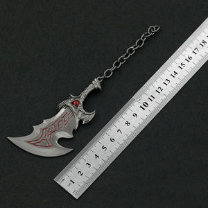 Espada de Juguete Pequeña de Aleación de Zinc, Totalmente Metálica, Espadas de Atenea del Dios de la Guerra Kratos, Llavero de 10 cm y 40 g, Artesanía Metálica - Product Image 5