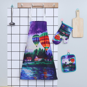 Nhà máy sản xuất giá rẻ giá rô sọc thiết kế không thấm nước Nhà Bếp Nấu Ăn Tạp dề - Product Image 6