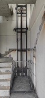 Livraison rapide en stock, élévateur hydraulique de matériaux bon marché de 1000 kg, installation intérieure et extérieure, personnalisé, 6 m, 8 m, 10 m, ascenseur hydraulique