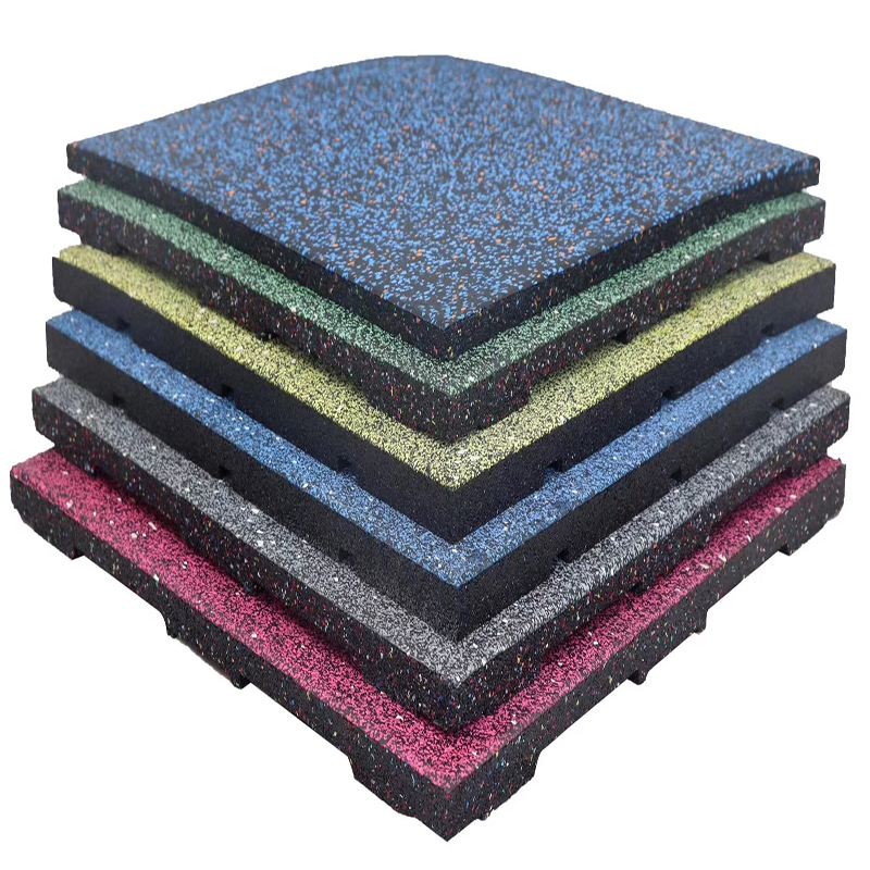 Composite Poreless Natural Rubber Flooring Tile