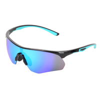Lunettes de cyclisme avec revêtement miroir UV400, verres PC coupe-vent et anti-poussière, lunettes de sport de plein air, lunettes de vélo pour hommes et femmes, lunettes de VTT
