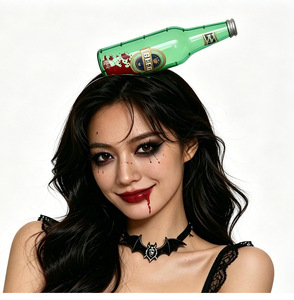 Accessoire d'Halloween : Bandeau de tête de zombie avec hache en plastique et scie, effet <span class=keywords><strong>sanglant</strong></span>, pour farces et fêtes, articles d'horreur, Chine, pour enfants de 5 à 7 ans - Product Image 6