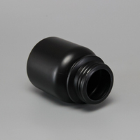 Bouteilles pharmaceutiques en plastique HDPE noir de haute qualité de 175 ml avec bouchon scellé