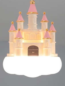 JYLIGHTING Lampadario Moderno a Forma di Castello Cartoon, Lampada a Sospensione per Camera dei Bambini, LED/AC per Arredamento Casa o Hotel - Product Image 4