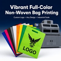 Machine d'impression numérique UV à passage unique pour sacs tissés en PP, 5 couleurs CMYKW, pour sacs de courses en plastique, directement de l'usine