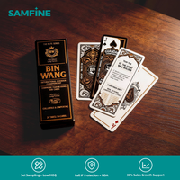 Jeu de société compétitif personnalisable de la série Elite, certifié EU Ecolabel, avec papier noir 400 g/m² et estampage à chaud doré