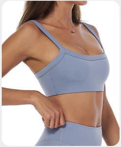 Großhandel Nude Open Back <span class=keywords><strong>Strappy</strong></span> Gym Fitness Wear Plus Size <span class=keywords><strong>Yoga</strong></span> Sport-BH für Frauen U-förmigen Rücken Fitness-BH - Product Image 2