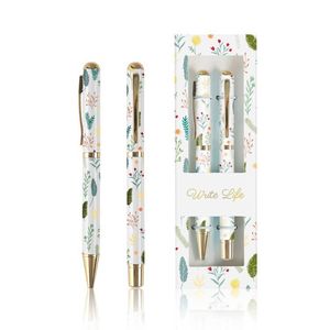 Bolígrafo Metálico Deportivo con Estampado Botánico, Transferencia Térmica, Logotipo Personalizado, Multifuncional, Regalo de Oficina de Lujo para Promoción - Product Image 2