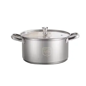 Customizable Bear Patterned Stainless Steel Soup Pot Hotel Restaurant Kitchen Cooking Pot And Cooking Utensils