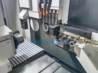 Tour CNC à double broche SC425 pour machine à 5 axes avec commande FANUC, traitement de barres métalliques de haute précision