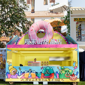 Camion di cibo per esterni commerciale personalizzato per il Design urbano Snack Mobile negozio di dolci su misura Visual Merchandising - Product Image 3