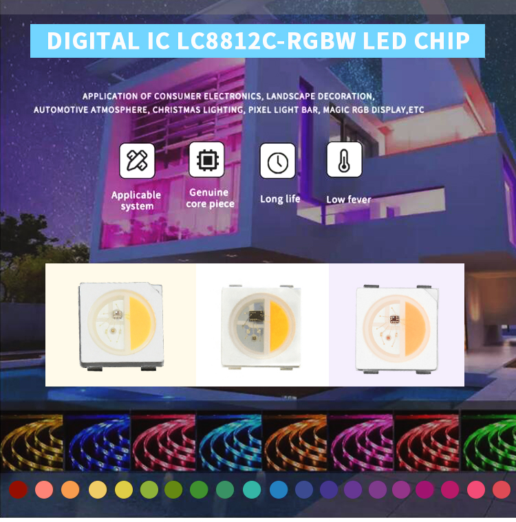 Smart Chips LED 5050 Light IC Buit-in 4pin 5v SMD 5050 RGBW SK6812 Ws2812 Ws2812b Led Chip