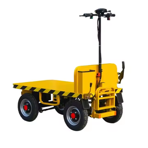 स्टेशन राइड उठाने वाली इलेक्ट्रिक फ्लैटबेड कार 500/1000 किलोग्राम रसद परिवहन फ्लैट ट्रक प्लेटफॉर्म सामान को धक्का - Product Image 4