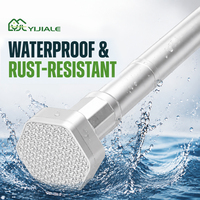 YIJIALE 100% Full Inspection Low MOQ 25mm Twist Lock 66.93-94.49inch Adjustable Curtain Rod Bedroom Living Room
