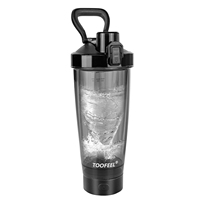 Bouteille shaker pour mélanger les protéines, pour le fitness et les sports, 20 oz, gobelets shaker électriques portables, 600 ml, avec recharge USB, salle de sport