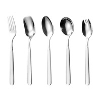 Ensemble cuillère et fourchette en acier inoxydable 316, finition miroir, design moderne et minimaliste, pour la maison, cuillère à soupe, cuillère à café pour enfants, tendance sur internet