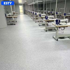 Çevre Dostu ve Geri Dönüştürülebilir İç Mekan Oda Hastane Okul Zeminleri Çizilmeye Dayanıklı PVC Döşeme Homojen Döşeme - Product Image 6