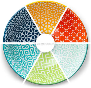 Bol rond à Dessert en céramique, ustensile de cuisine pour yaourt, faire des Designs multicolores - Product Image 2